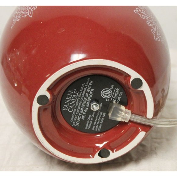 Yankee Candle Scenterpiece Tart Warmer Wax Red Snowflakes Barrel Round Electric - Picture 7 of 9